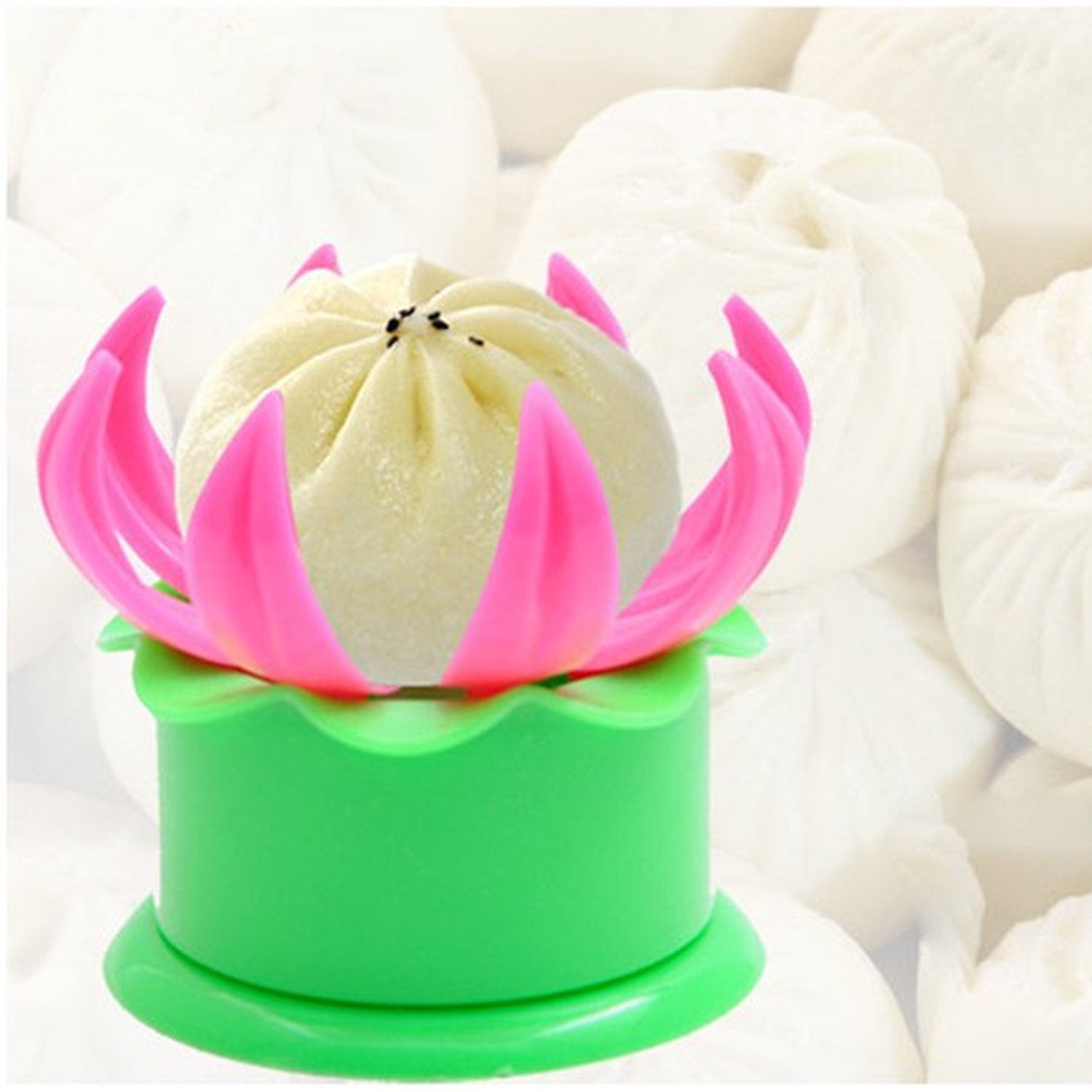 Momos maker mold for creating dumplings and stuffed buns. Momos maker mold for creating dumplings and stuffed buns.
